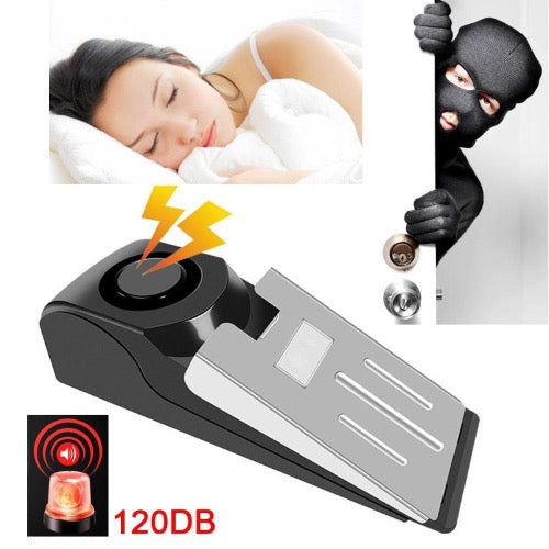 Electronic Burglar Alarm-Home Security Wedge Door Alarm-Hotel Intruder Alert